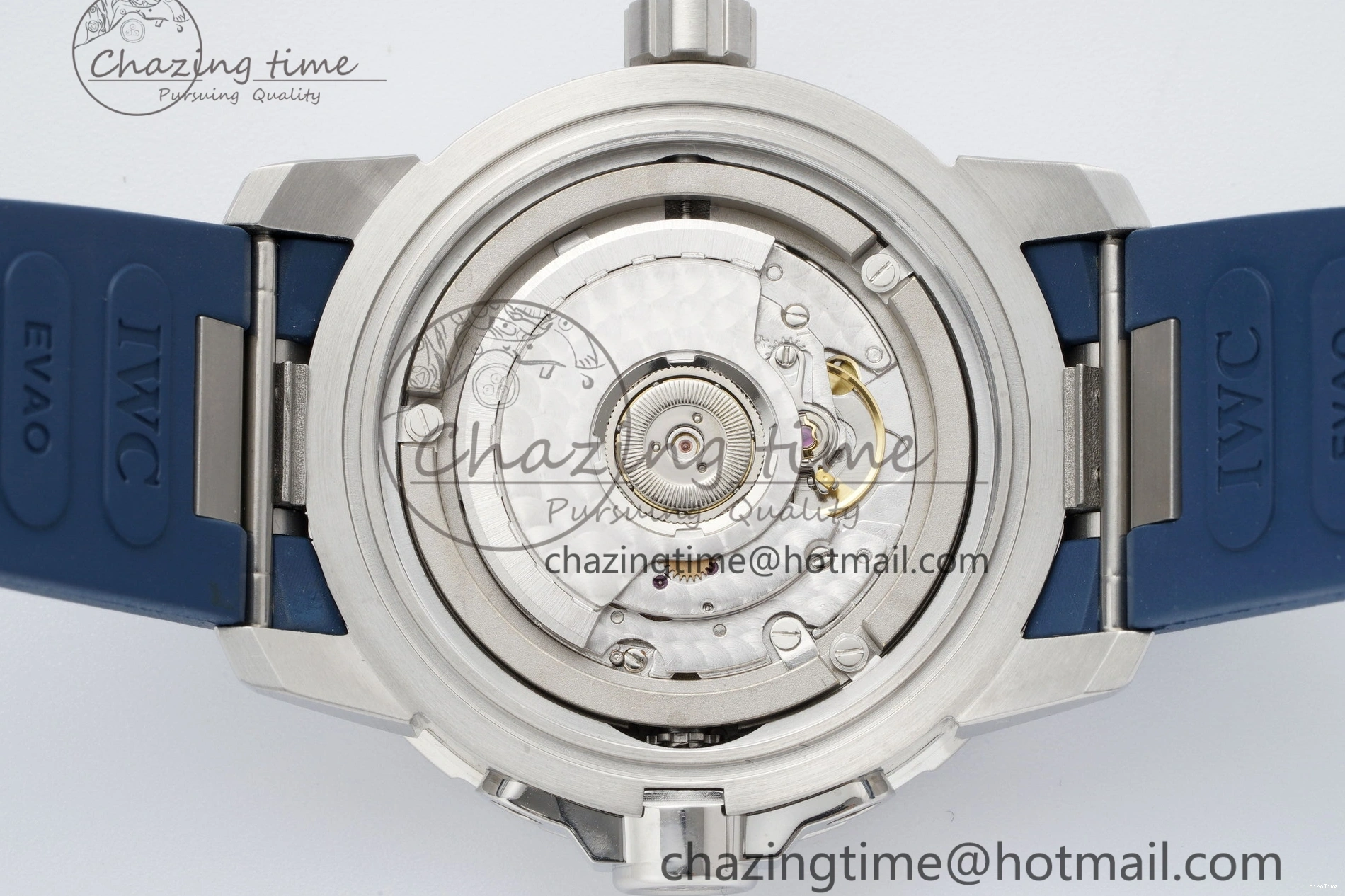 MIROTIME 0416 WellDesigned Aquatimer Automatic SS RSF 1:1 Best Edition Blue Dial on Blue Rubber Strap A 7057